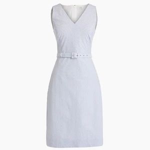 NWT JCrew belted seersucker dress